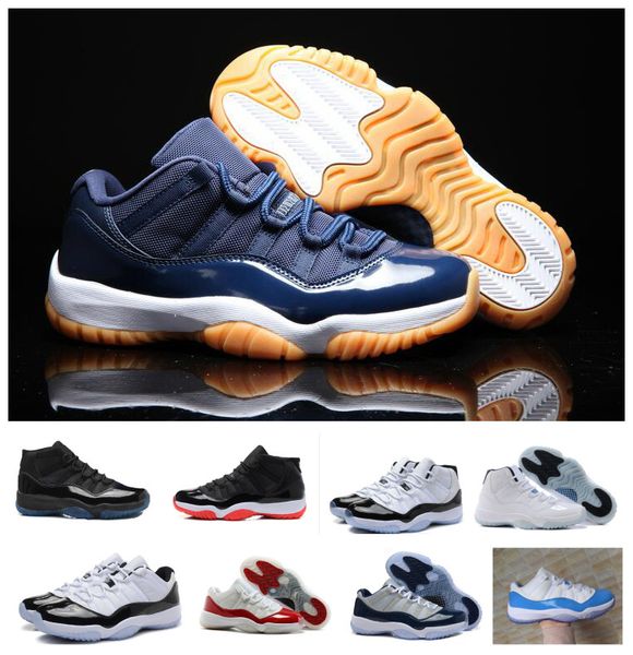 

designer men 11 gamma blue concord space jam infrared bred gym red white cement 11s basketball shoes sneakers for sale