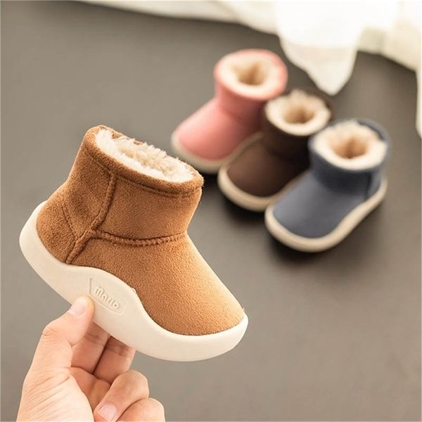 

kushyshoo children' cotton winter baby fleece toddler boys snow children warm shoes kids boots girls y201028, Black;grey