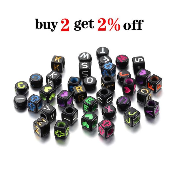 

120pcs/lot mixed letter beads english russian alphabet loose spacer beads for diy bracelet jewelry making accessories bbylqn