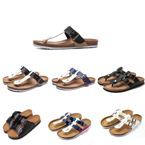 

2021 non-brand mens running shoes white black dark blue comfortable slippers sneakers size 40-45