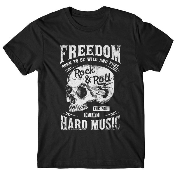 

maglia maglietta uomo rock hard music musica teschio череп короткие рукава бесплатная доставка top tee спорт толстовка с капюшоном толстовка