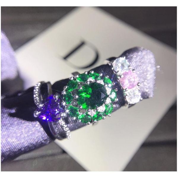 

wholesale rings colorful rhinestone gold-plated good quality fashion silver ring mixed different styles fashion wedd wmtkhd hat7890