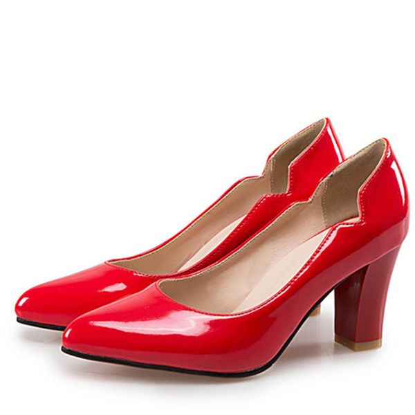 

new fashions 2021 simple women's pumps toe heels high spring party only shoes size 34-47 4vks, Black