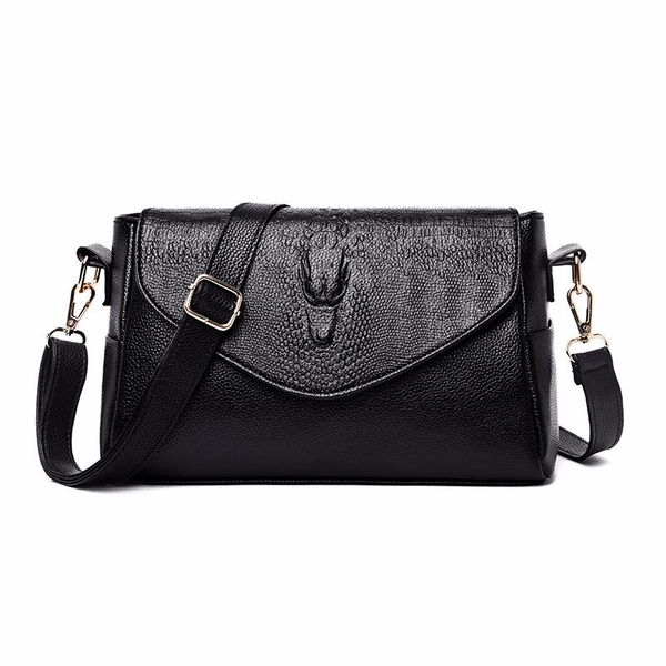 

2020 crossbody bags for women alligator leather shoulder bag female sac a main vintage messenger bags women luxury handbags sac