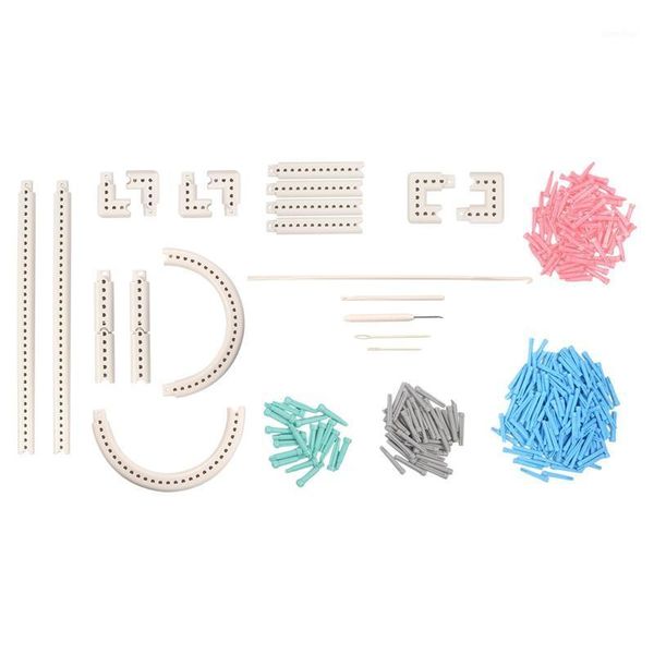 

multi-function craft yarn 5000-100 knitting board knit weave loom kit diy tool1, Black