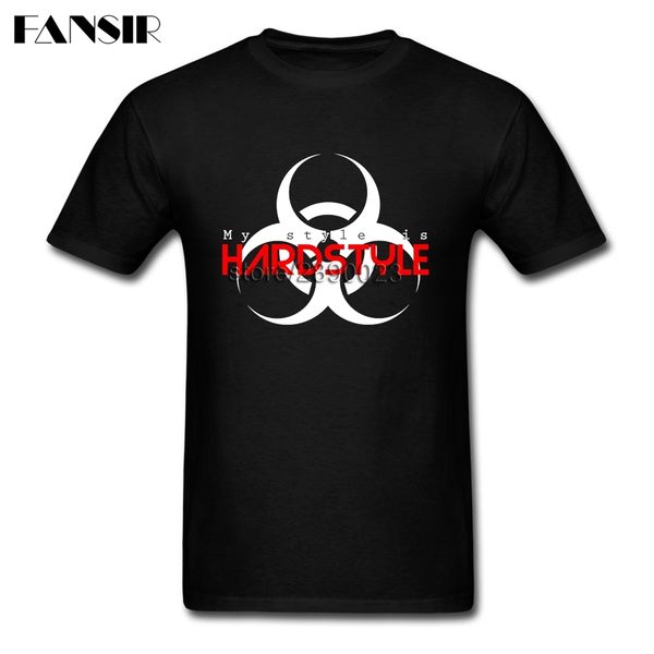 

sport my style is hardstyle men t-shirt rock tshirts male short sleeve crewneck cotton big size clothes for group