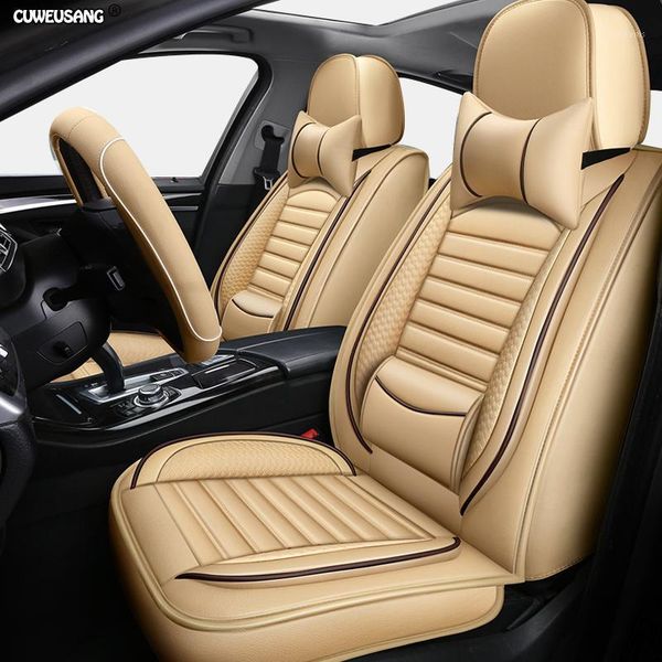 

cuweusang leather car seat cover ser for all models qashqai x-trail tiida note murano march teana auto styling car seats1