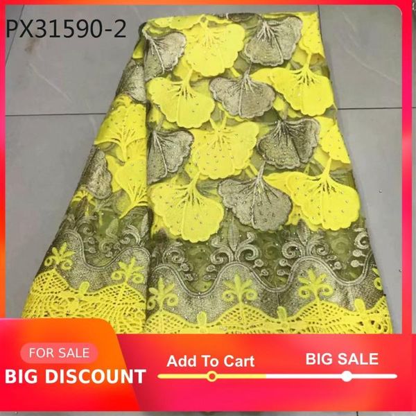 

selling guipure yellow color embroidery flowers stones lace fabric dress, Pink;blue