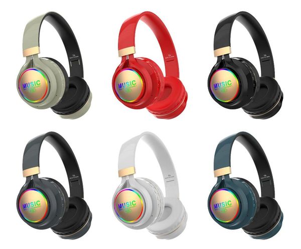 

selling bluetooth bluetooth headset t9 led light-card instert tf folding earphones