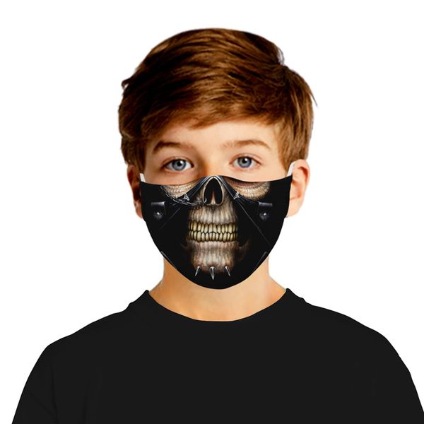 

digital printing protective mask with filter chip dustproof pm2.5 mask haze children mask ing, Blue;gray