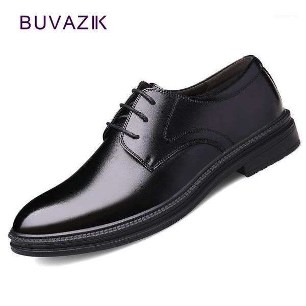 

dress shoes 2021 men big size man business genuine leather oxford for lace-up casual chaussure homme1, Black