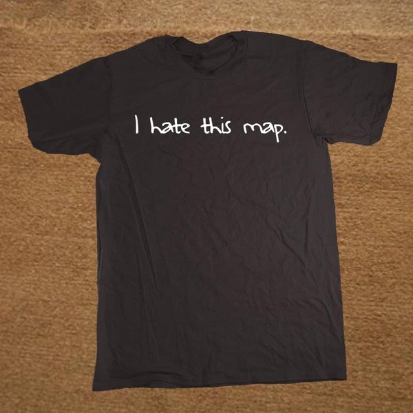 

sport new funny i hate this map video game t shirt men short sleeve camisetas t-shirt