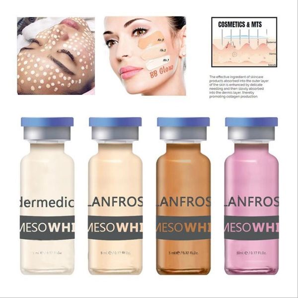 

korean cosmetics 5ml mesowhite face foundation bb cream kit glow serum concealer cream for microneedle machine