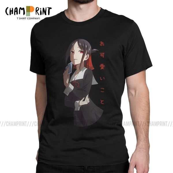 

sport men's t-shirts kaguya okawaii koto novelty tees anime kaguya-sama love is war shinomiya kaguya t shirt round collar clothes