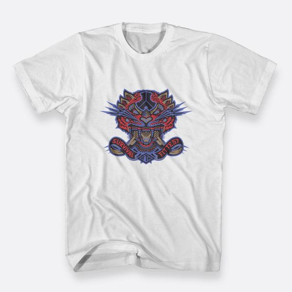 

the survival fittest defqon 1 white size s 3xl men's cotton cartoon print short sleeve hoodie designers t shirts sweatshirt