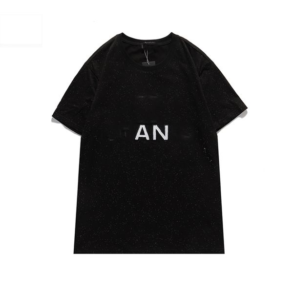 

2020 new designers t shirts mens high-quality fashion men short sleeved casual round neck cotton t-shirts letter print t-shirts c33, White;black