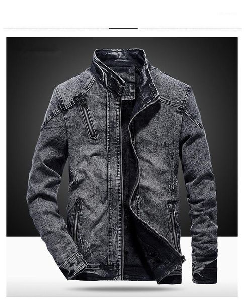 

men's jackets jacket men's autumn winter korean version of the trend self-cultivation keep warm retro denim not hooded1, Black;brown