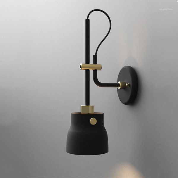 

hartisan nordic fixed device wall light bedside bedroom led vintage wall decoration lamp corridor mirror sconce lighting1