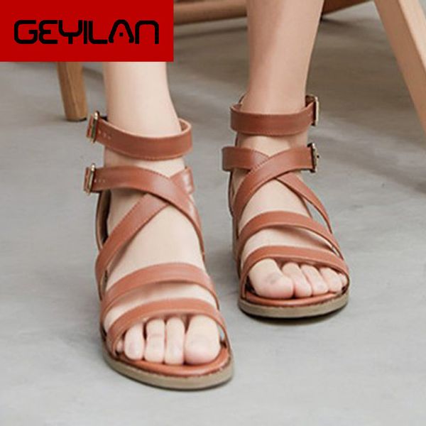 

women sandals new women summer sandals plus size 43 leather flat sandals female flip flop casual beach shoes ladies rtg67 t200327, Black