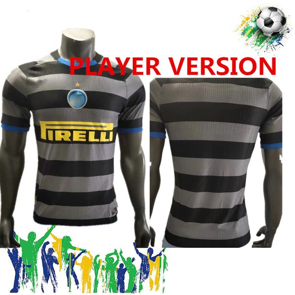 

20 21 inter milan player version lukaku lautaro skriniar godin sensi soccer jerseys alexis sensi barella jersey football kit shirts, Black;yellow