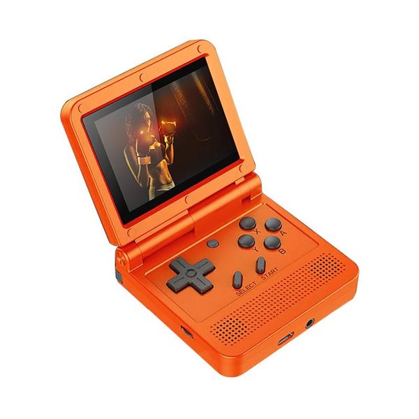 

portable game players rechargeable handhold console screen folding video player with 320*240 3.0inch ips lcd 16gb