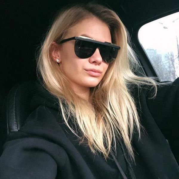 

oversized sunglasses women vintage classic driving semi-rimless sun glasses female feminino uv400 shades for men, White;black