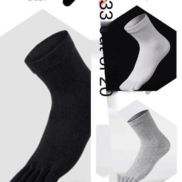 

lwzik five-finger lattice men's diamond diamond thickened sports running toe socks 1 men's cotton mid-leg toe socks uekwr, Black