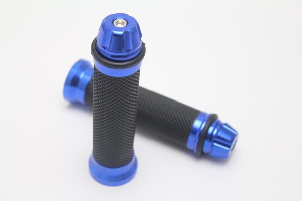

1pair universal 7/8'' 22mm motobike moto hand bar end weight motorcycle grips aluminium handlebar rubber bike gel hand grip1