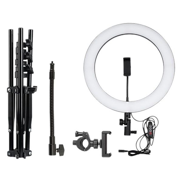 

14 inch led ring light 3200-5600k fill light mobile phone holder retractable dimming with remote control