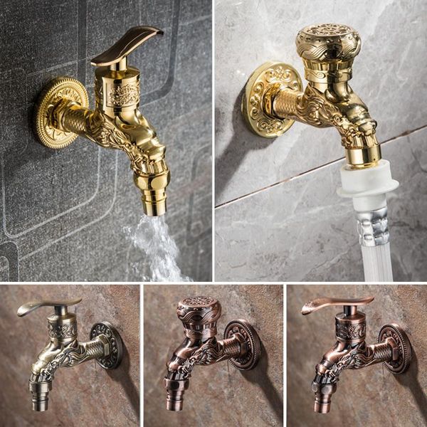 

decorative outdoor garden faucet bibcock tap bathroom washing machine mop tap luxury antique wc faucet torneira parede