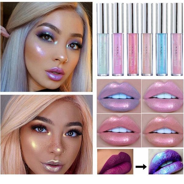 

glitter жидкая помада гисточка для губ льмана кристалл светящиеся лазерные голографические помады желе пигмент блеск глеменная ванна wmtdeo, Black