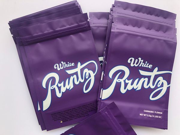 

empty purple flower local bags bag proof mylar smell 3.5g runtz bags white wmtbj xhhair