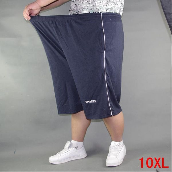 

mens plus size shorts plus size 8xl 9xl 10xl waist 142cm summer large elastic sports casual loose large size 60 blue shorts, White;black
