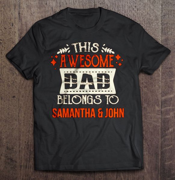 

men funny fashion this awesome dad belongs to samantha & john hoodie designers t shirts sweatshirt