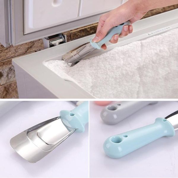 

kitchen scraper stainless gadgets refrigerator cleaning steel deicer ice defrosting food shovel multifunctional tool