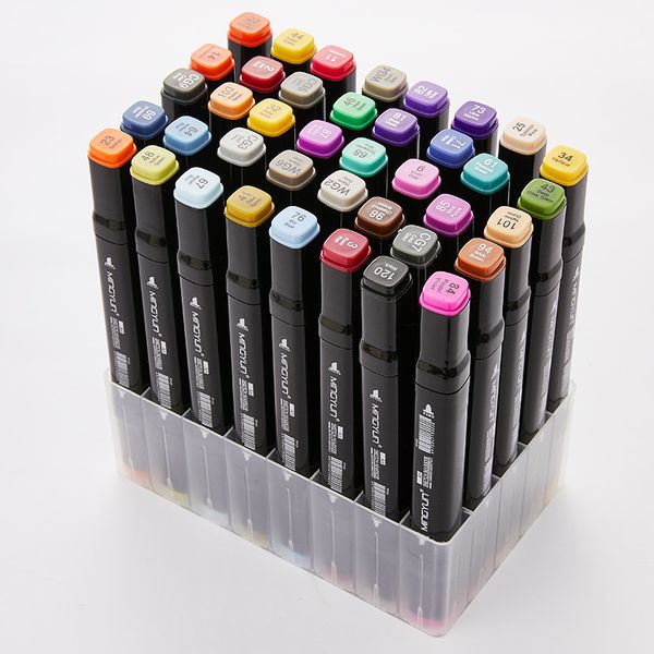 

12/24/36/48/60 colors dual tip art marker pens watercolor fine liner markers drawing painting pen brush school supplies 04379
