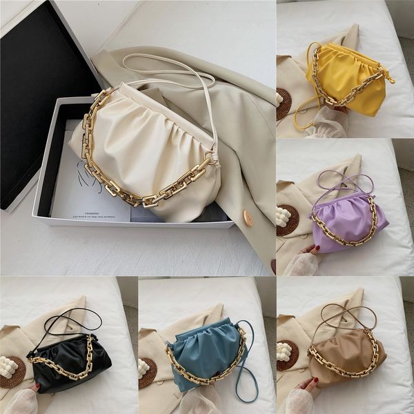 

summer fashion pleated chain cloud summer fashion2020 new women's single shoulder shoulder women's bag versatile texture bag zaqnl