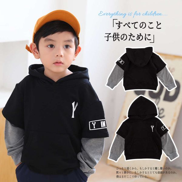 

new autumn 2020 children's casual hoodie for children, Black