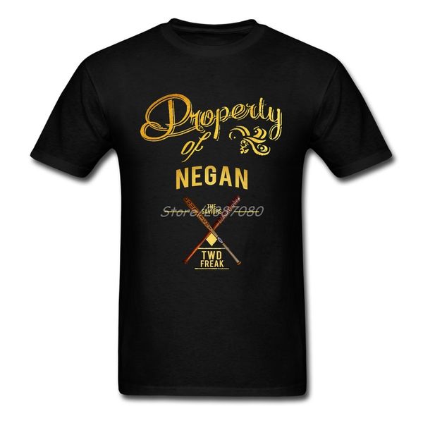 

property of negan short sleeve custom tshirt brand crewneck plus size the walking dead funny sport hooded sweatshirt hoodie men t shirt