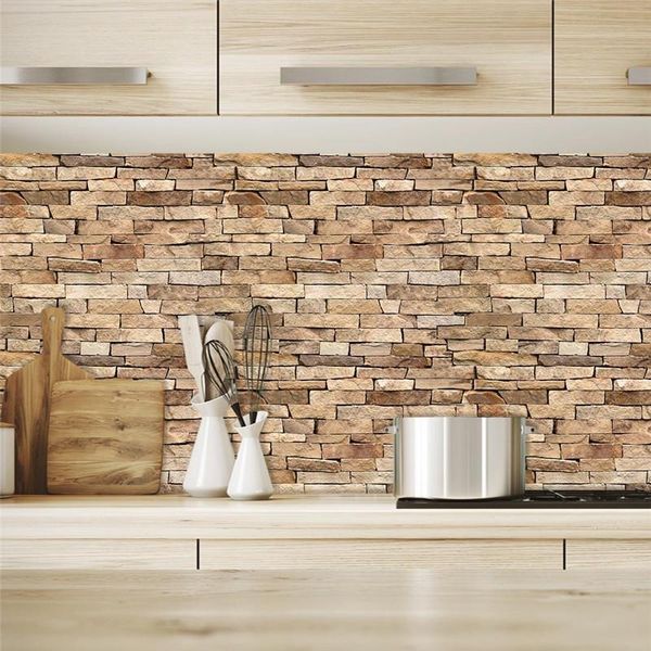 

home wall decor retro 3d brick wallpaper bar bar restaurant living room wall decor diy self-adhesive waterproof wall sticker