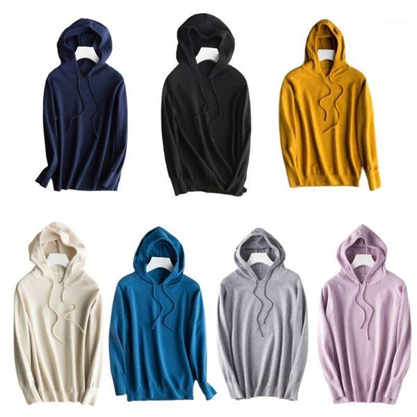 

women autumn winter knit pullover soft wool hooded sweater jumper knitwear lady female casual solid color pullover sweater s-3xl1, White;black