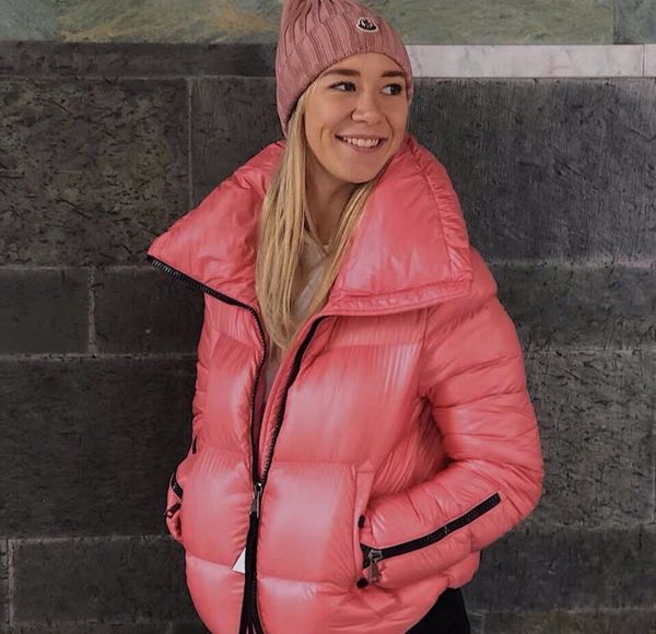 

women down jacket shiny down jacket christmas gift winter coat women casual outdoor warm outwear thicken lengthen, Black