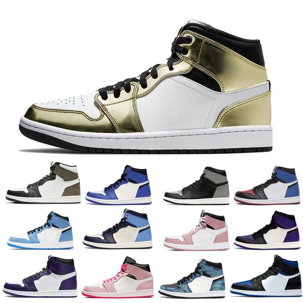 

2022 1s man's basketball shoes man turbo green tie dye court purple bred toe cactus jack university blue what the shadow fit