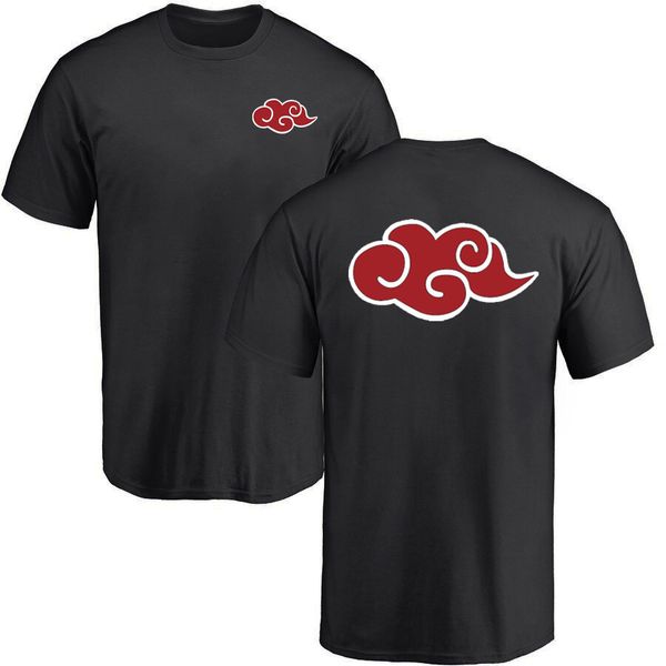

men t-shirts summer new fashion naruto akatsuki logo t shirt itachi uchiha anime man tshirt male streetwear costume tees, White;black