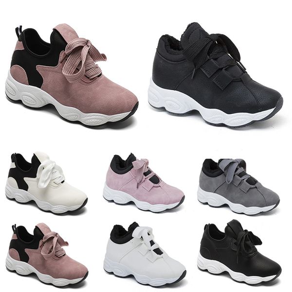 

non-brand running shoes for women chaussures white black pink grey suede fashion sports sneakers 36-40 style 218, White;red