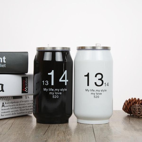 

термос флэк бутылка мини термо кубок кружка вакуумные колбы из нержавеющей стали творческие напитки банки с соломенной термовой водой бутылк