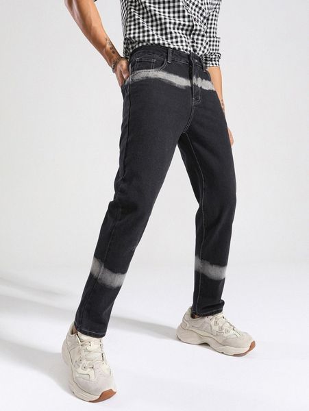 

men ripped washed jeans i8ly#, Blue