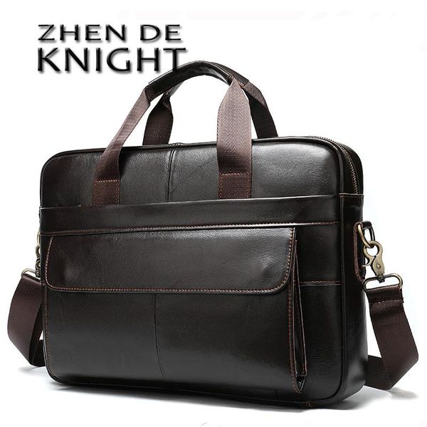 

briefcases porte document men's briefcase bag genuine leather office bags for men lapbusiness handbag 1115