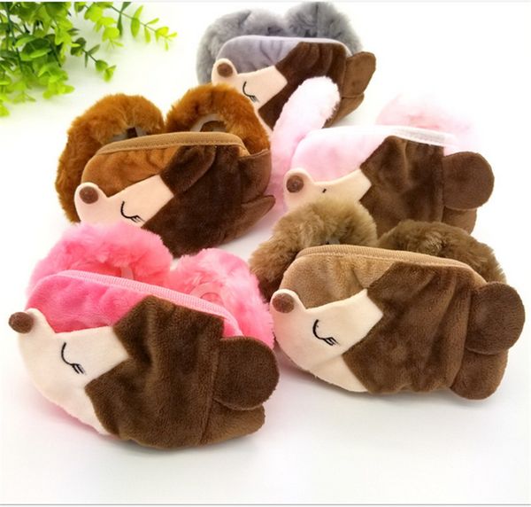 

2020 winter warm children student embroidery fox printed face mask lovely cartoon kids face covers ear protection mouth-muffle mask e102302