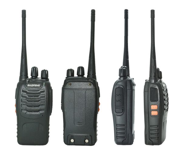 Taşınabilir Radyo Walkie Talkie Çift Polis Ekipmanları için Tarayıcı Bao Feng Baofeng BF 888s Walky Talky Profesyonel